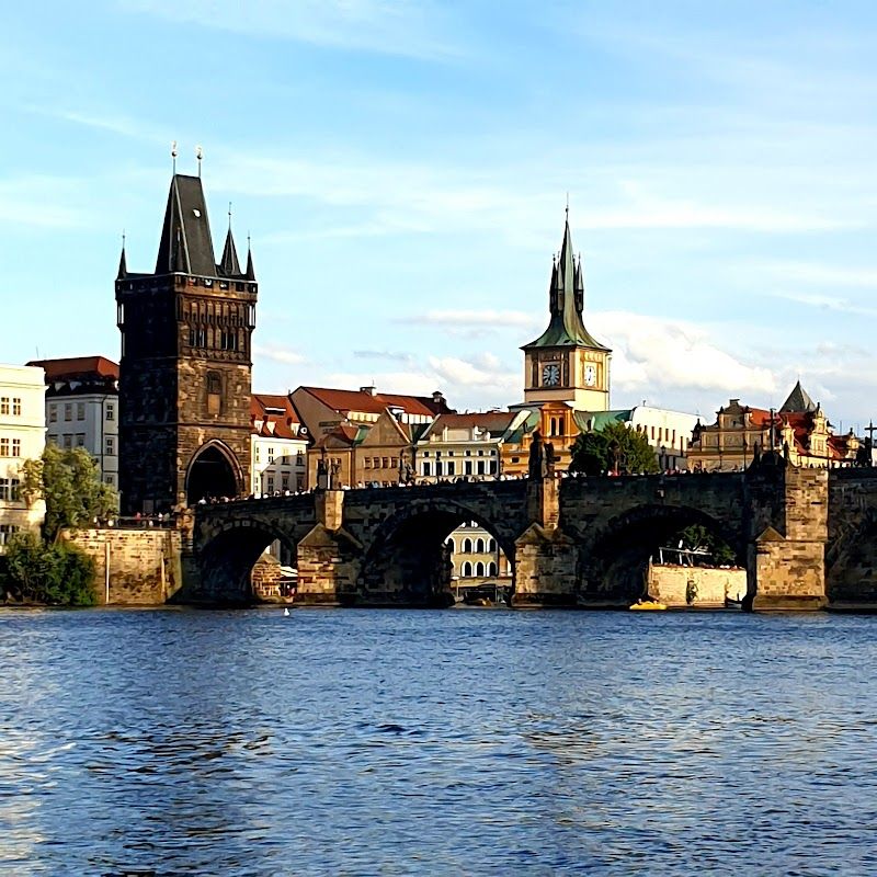 Charles Bridge in the city